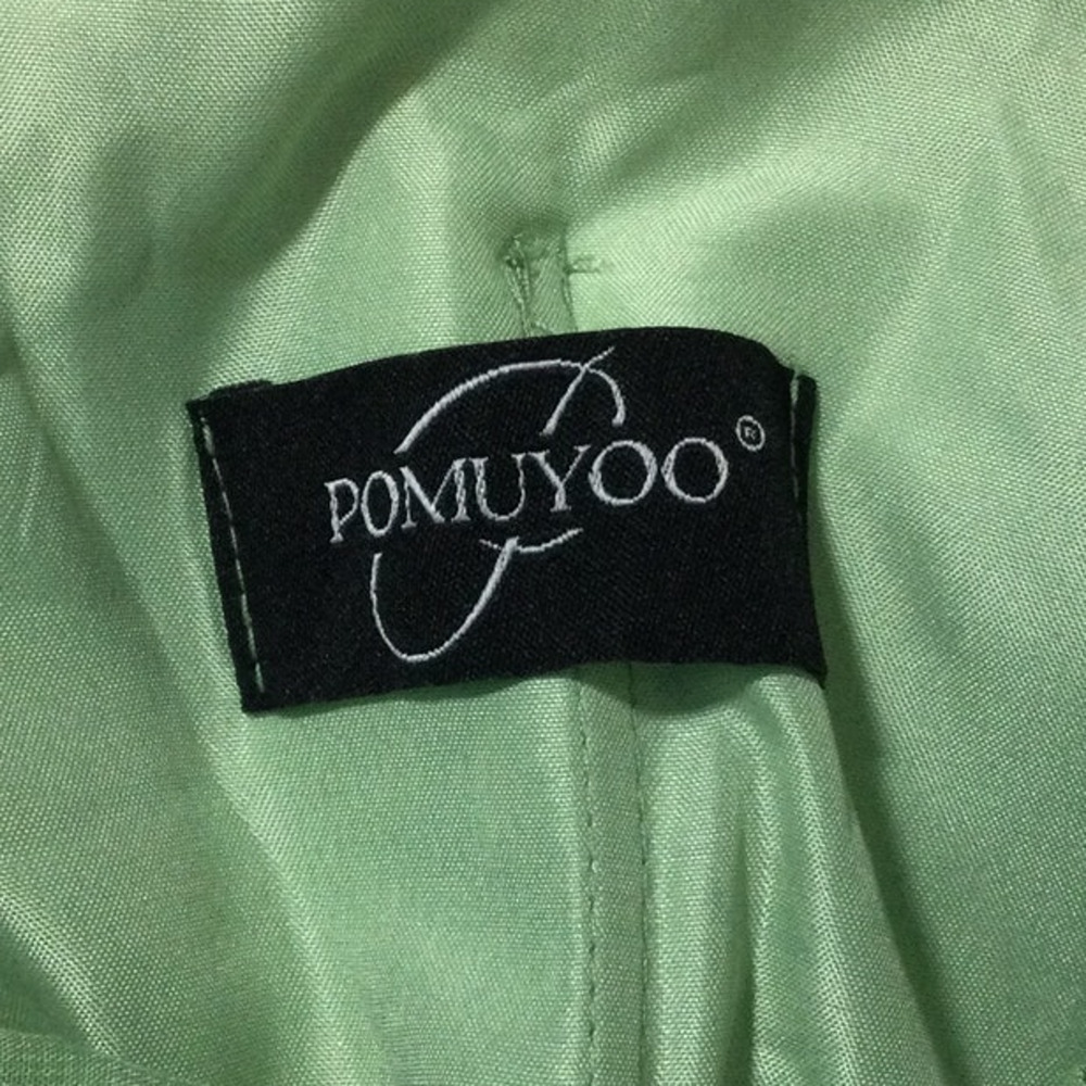 One-Shoulder Olive Green Maxi Dress - Picture 6 of 9